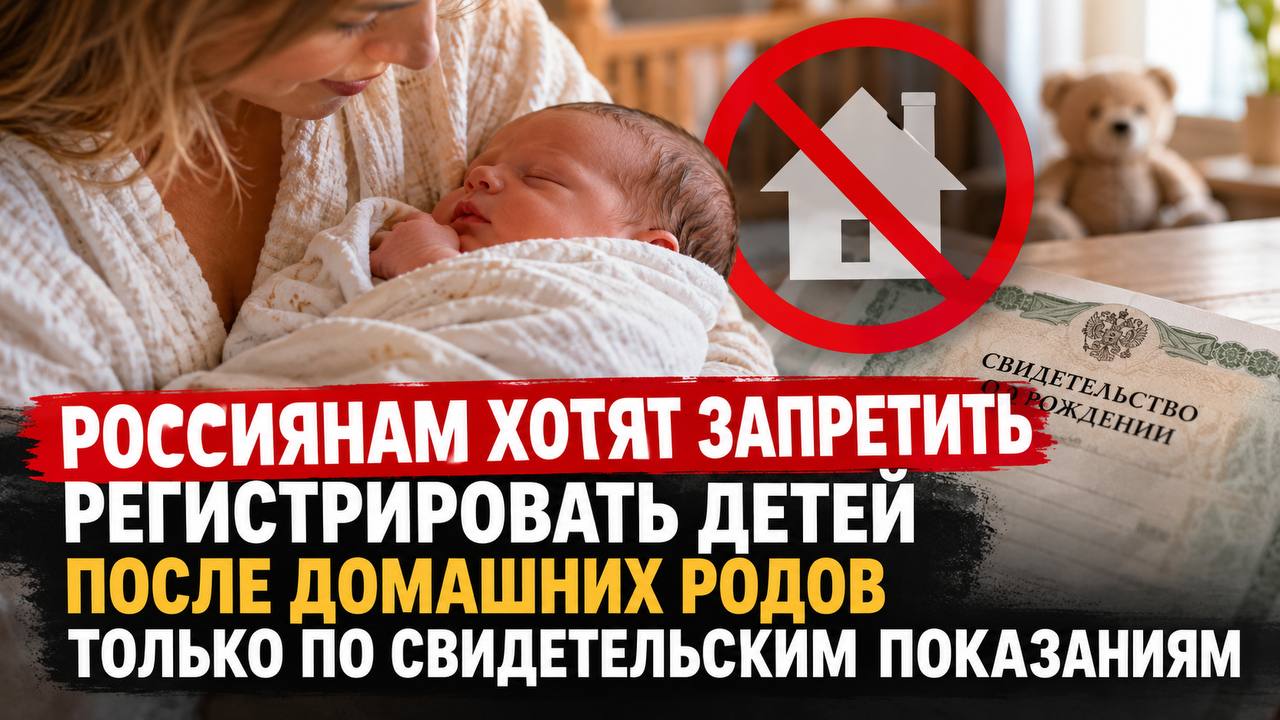 В России могут изменить правила регистрации детей после домашних родов