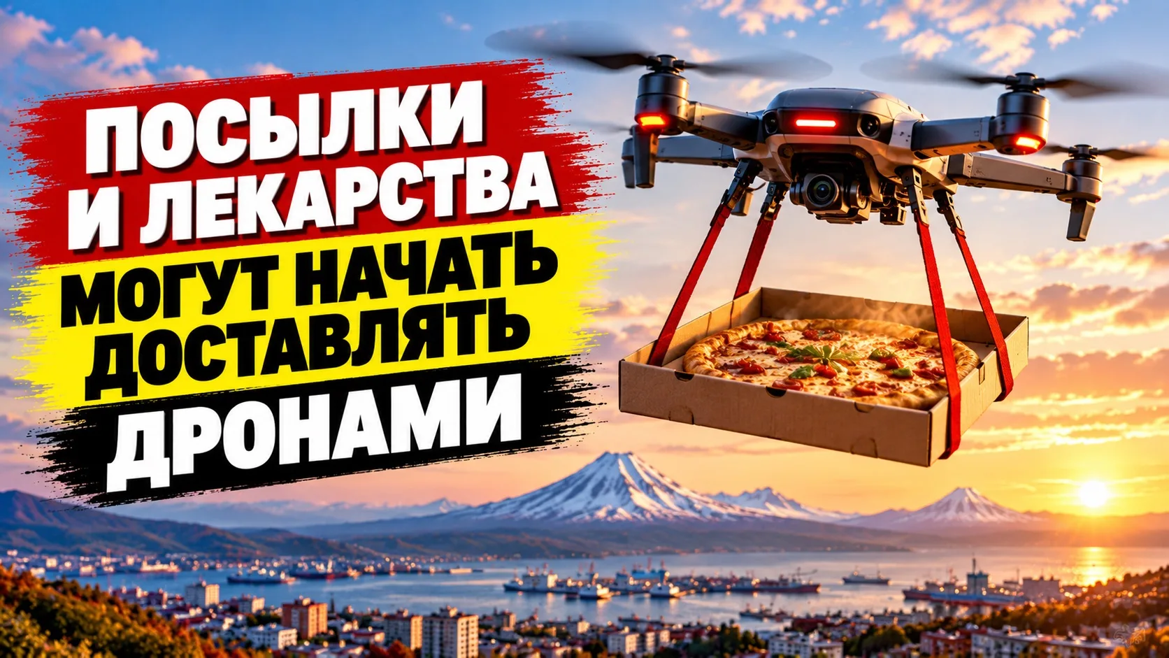 ПОСЫЛКИ И ЛЕКАРСТВА МОГУТ НАЧАТЬ ДОСТАВЛЯТЬ ДРОНАМИ